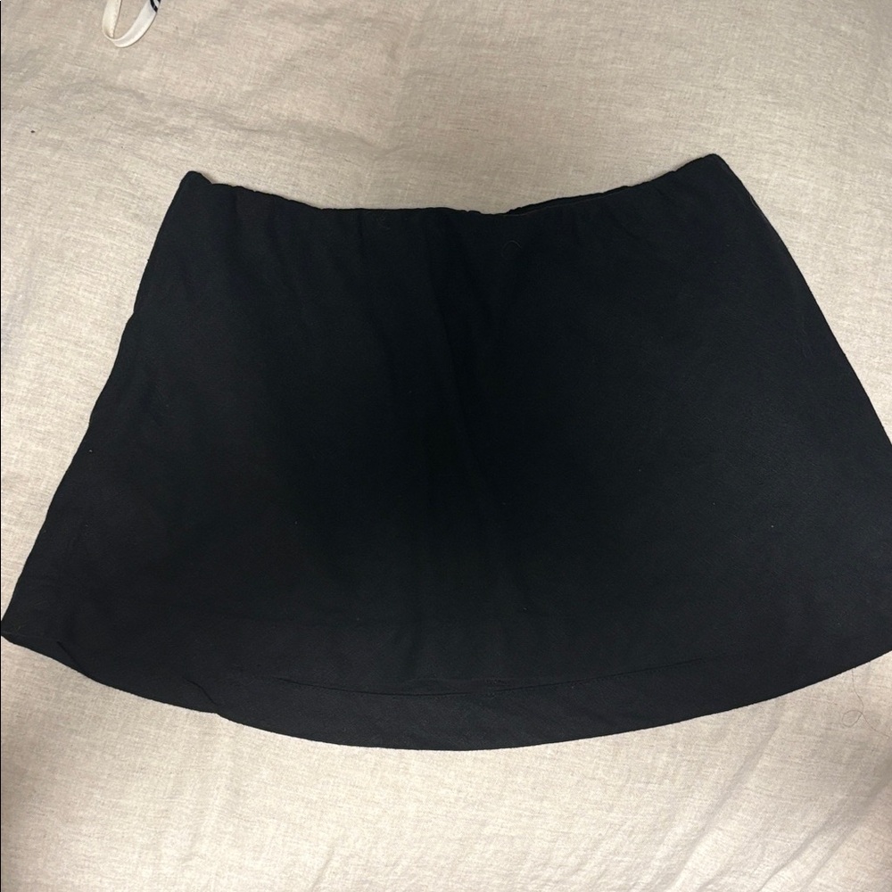 Free People Black Skort